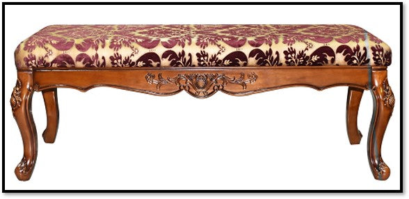 BANQUETA NOUSEN TAPIZADA EN GOBELINO 1.47*0.54*0.50