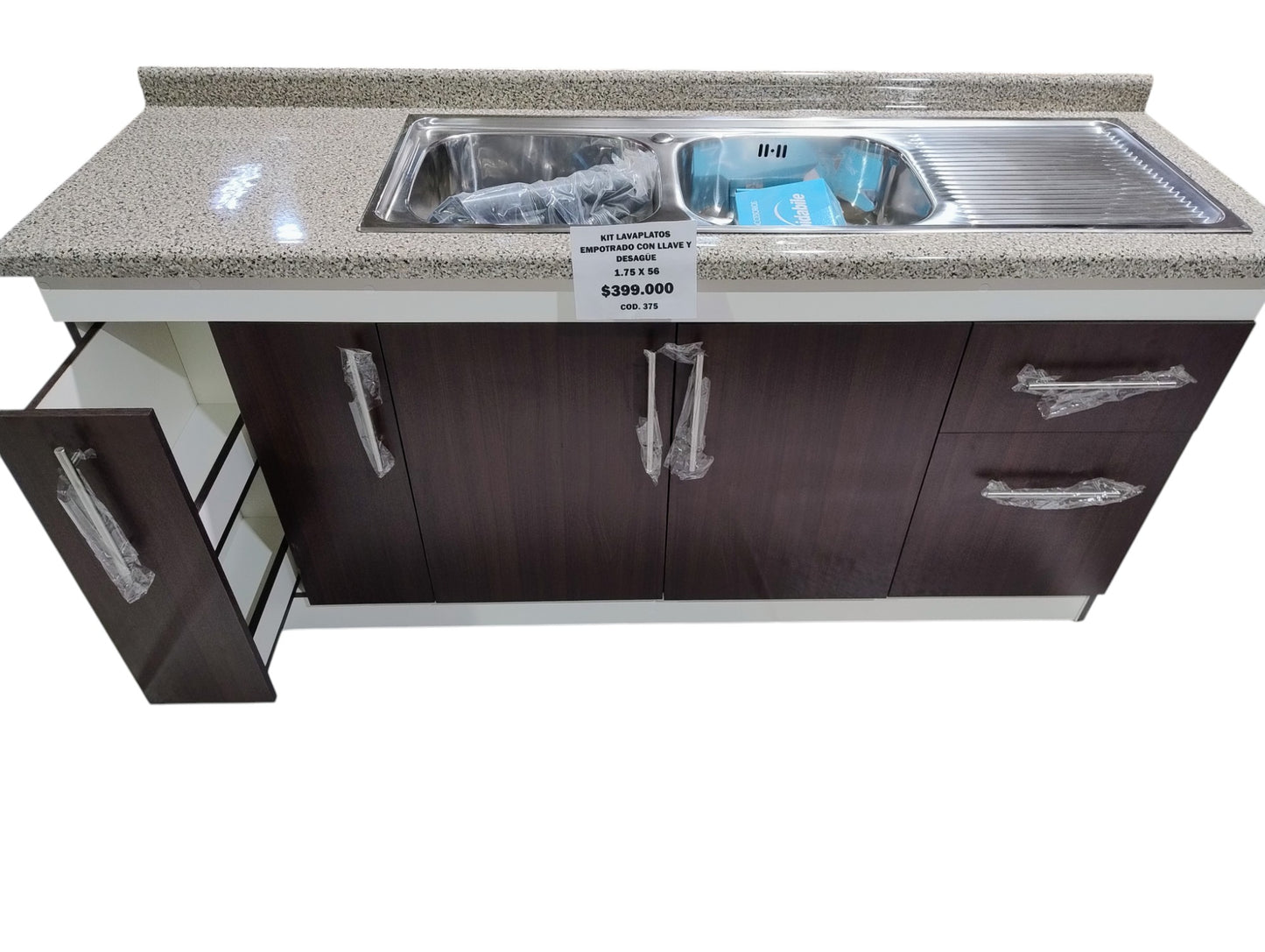 LAVAPLATOS DOBLE MODULAR COMPLETO