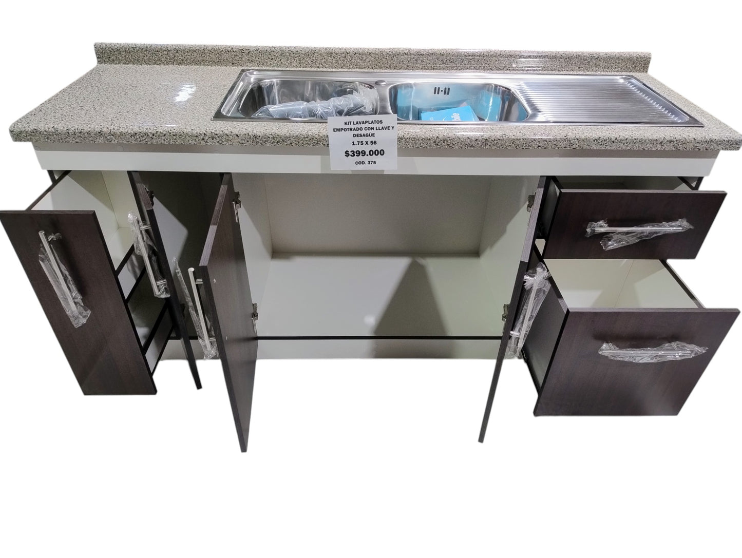 LAVAPLATOS DOBLE MODULAR COMPLETO