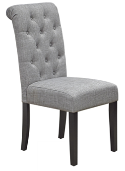 SILLA TAPIZADA GRIS CAPITONE 48*65*1.00