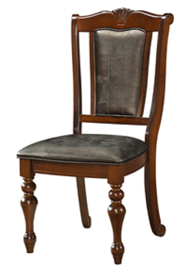 SILLA VALLADOLID CON ASIENTO Y RESPALDO TAPIZADO EN MICROFIBRA 0.57*0.53¨*1.06