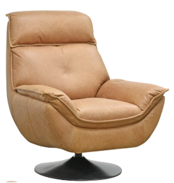 SILLON GIRATORIO ART LEATHER, TAPIZ CUERO 0.95*0.90*0.95