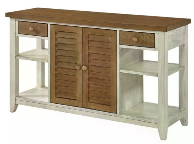 BUFFET VERMONT WHITE - Estructura de madera con cubierta enchapada para mayor durabilidad          1.32*0.40*0,76