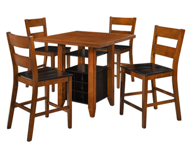 COMEDOR MAIN CON MESA ALTA CON  4 SILLAS                                                     0.90*0.90*0.90
