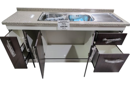 LAVAPLATOS DOBLE MODULAR COMPLETO