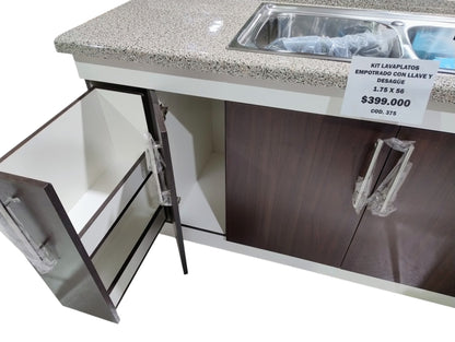 LAVAPLATOS DOBLE MODULAR COMPLETO