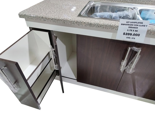 LAVAPLATOS DOBLE MODULAR COMPLETO
