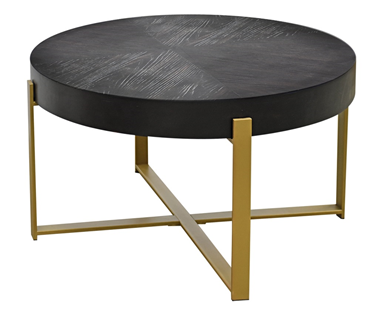 MESA CENTRO BLACK CIRCLE            0.82*045