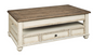 MESA CENTRO REALYN CON CUBIERTA ELEVABLE                            1.27*0.45*0.71