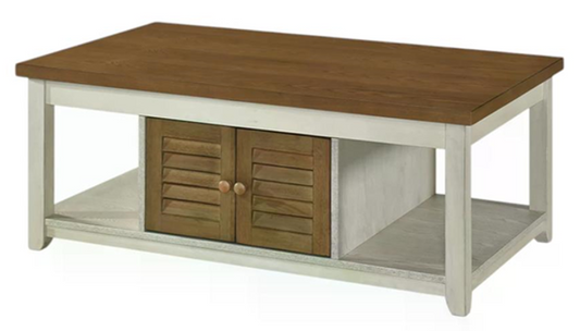 MESA CENTRO VERMONT WHITE    Fabricado en madera y metal para mayor durabilidad y estabilidad.             1.20*0.60*0.45