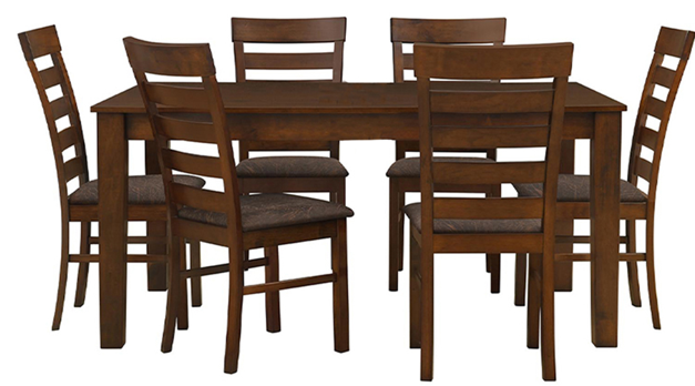MESA COMEDOR CANADA CON CUBIERTA FIJA ENCHAPADA DE 2.00*1.00*0.75