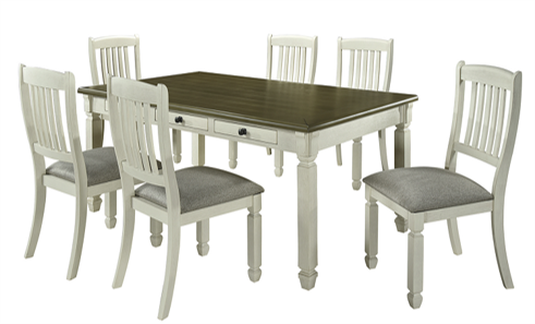 MESA COMEDOR FIJA VERMONTT CON CAJONES EN AMBOS LADOS            1.82*1.01*0.78