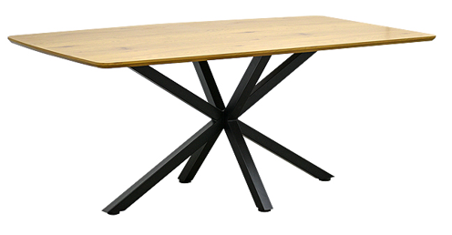 MESA COMEDOR HIGHLANDS  - BASE METALICA NEGRA     1.80*1.00*0.75