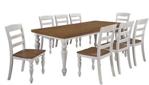 MESA COMEDOR MARSELLA CON CUBIERTA FIJA                          2.20*1.07*0.76