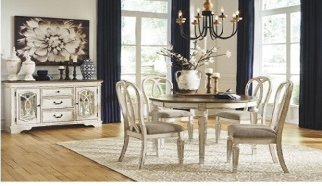 MESA COMEDOR REALYN REDONDA CON EXTENSION                1.22(1.83)*0.75