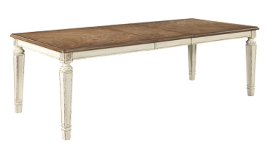 MESA COMEDOR RECTANGULAR REALYN CON EXTENSION ENCHAPADA EN ACACIA      2.44*1.07*0.76