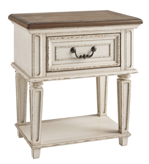 MESA DE NOCHE REALYN CON 1 CAJON                                                                      60*40*68