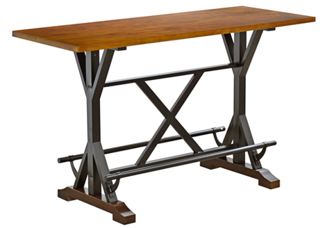 MESA ISLA GOLDEN CUBIERTA MADERA                                                 1.50*0.60*0.90