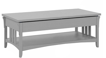 MESA CENTRO CON CUBIERTA ELEVABLE GRIS                            1.22*0.61*0.46