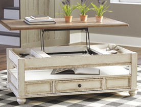MESA CENTRO REALYN CON CUBIERTA ELEVABLE                            1.27*0.45*0.71