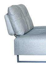 SECCIONAL GULIETA TAPIZ MICROFIBRA GRIS SUAVE- CON RESPALDO DESPLAZABLES HACIA ATRÁS-CODERA AJUSTABLE EN ALTURA                                         2.85*2.30*0.90