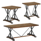 SET MESAS CENTRO Y LATERALES GOLDEN                                                 1.21*0.60*48.5                                                               61*61*61