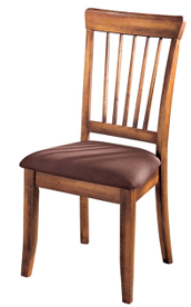 SILLA BERRINGER TAPIZ MICROFIBRA CAFÉ