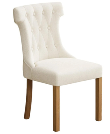 SILLA CAPITONE TELA BEIGE DRAG                                                          54*64*96