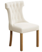 SILLA CAPITONE TELA BEIGE DRAG                                                          54*64*96