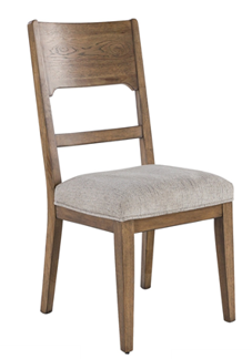 SILLA COMEDOR CHARLOTTE, ASIENTO TAPIZ TELA                                       0 .52*0.64*1.01