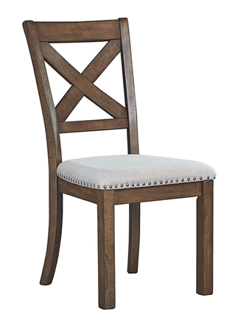 SILLA COMEDOR MORTIMER. MADERA RUBBERWOOD, ASIENTO TAPIZADO