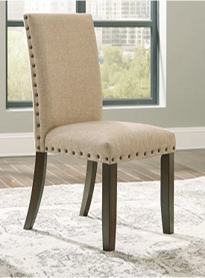 SILLA ROKANE CON ASIENTO Y RESPALDO TAPIZADO