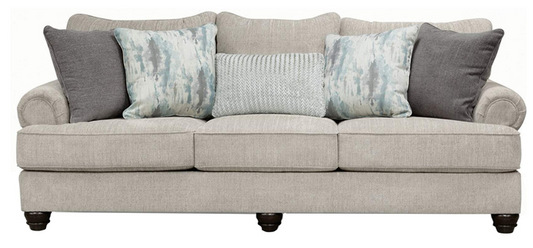 SOFA AKINLANE 2 CUERPOS CON 5 COJINES VOLANTES     2.46*1.14*1.07