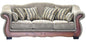 SOFA PARIS 3 CUERPOS TELA 442//VOLANTE 443                                                                   2.30*0.90*0.85