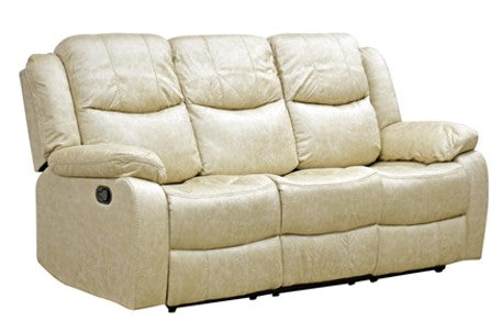 SOFA RECLINABLE 3 CUERPOS SMOKE CON CONSOLA TAPIZ BEIGE                                           2.05*0.90*1.05