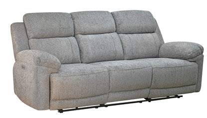 SOFA RECLINABLE FIORERA ELECTRICO 3 CUERPOS TAPIZ TELA CHENILLE gris                                               2.26*0.98*1.02