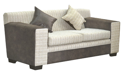 SOFA ESTRUCTURADO EN PINO CON TAPIZ POLIESTER      195*0.86*0.80