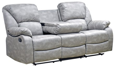 SOFA RECLINABLE 3 CUERPOS ROSARIO STEEL C/CONSOLA                      2.05*0.96*1.03