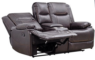 SOFA RECLINABLE FLORENCE 2 CUERPOS TAPIZ LEATHER AIR                    1.75*0.95*1.03