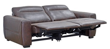 SOFA RECLINBALE ELECTRICO  3 + 2 cuerpos VINCENT TAPIZ CAFÉ                                                                2.20*1.60